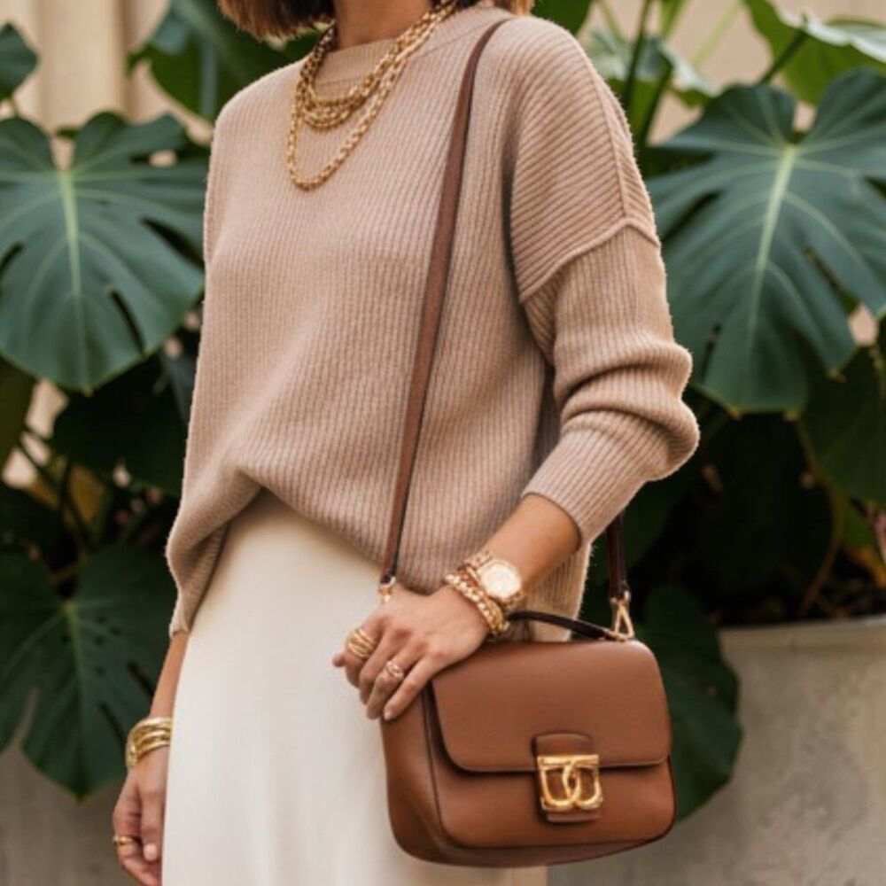 Aerie Beyond Oversized Sweater -  Cappuccino